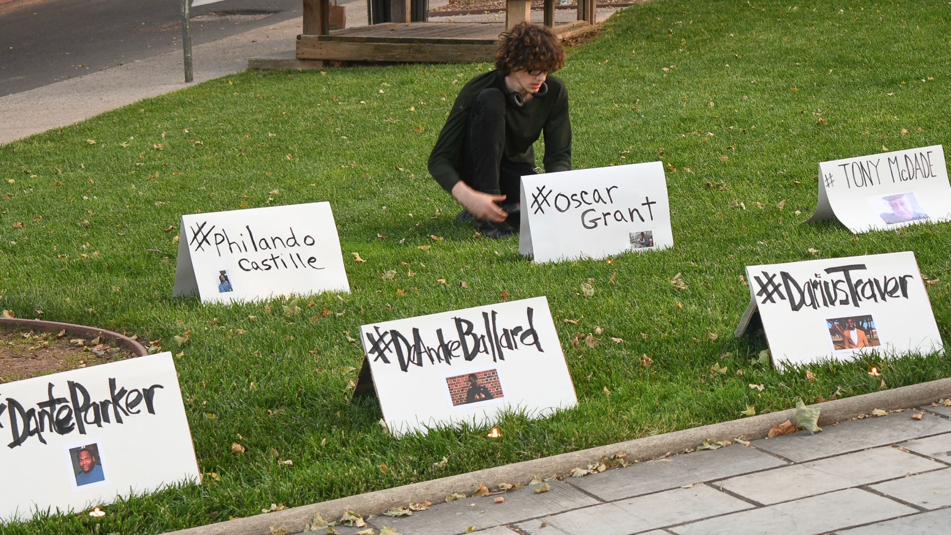 Peaceful Protest in Courthouse Square